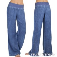 Forthery Wide Leg Flared Trousers  Women High Waist Casual Jeans Elasticated Stretch Pants - B079STQ3HK